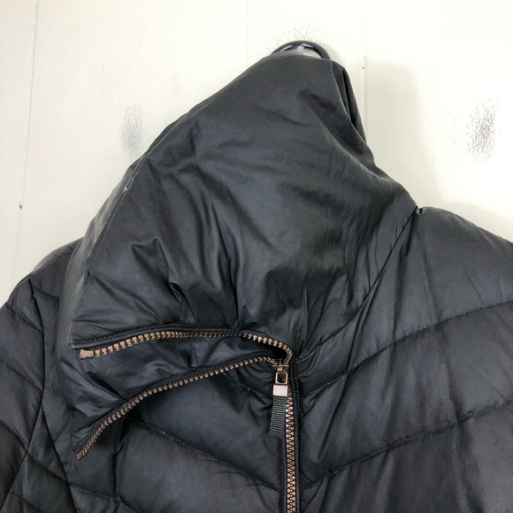 a.n.a Goose Down Feather Black Winter Jacket Sz M - Picture 7 of 8